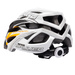 Kask rowerowy Meteor Gruver L 58-61 cm czarny/biały/pomarańczowy