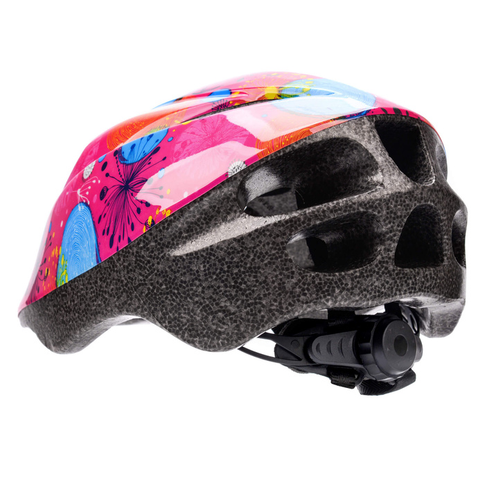 Kask rowerowy Meteor KS05 M 52-56 cm abstrakt różowy
