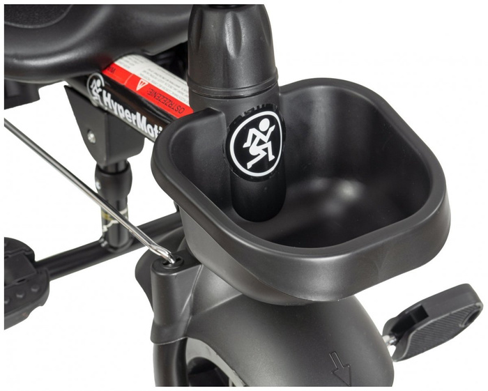 Rowerek trójkołowy TOBI VECTOR - kolor czarny + pchacz