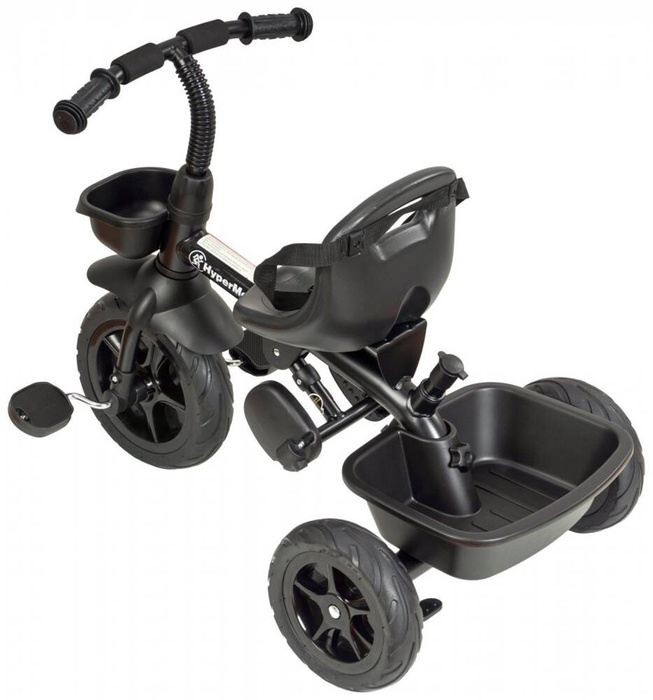 Rowerek trójkołowy TOBI VECTOR - kolor czarny + pchacz