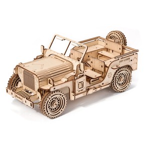 Little Story Drewniane Puzzle Model 3D - Pojazd Wojskowy Jeep
