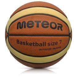 Piłka koszykowa treningowa Meteor Cellular 7 brązowy/kremowy