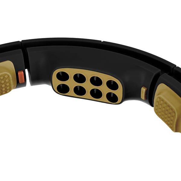 HHM13 NEW HULA HOP BLACK/GOLD Z MAGNESAMI I OBCIĄŻNIKIEM + LICZNIK HMS