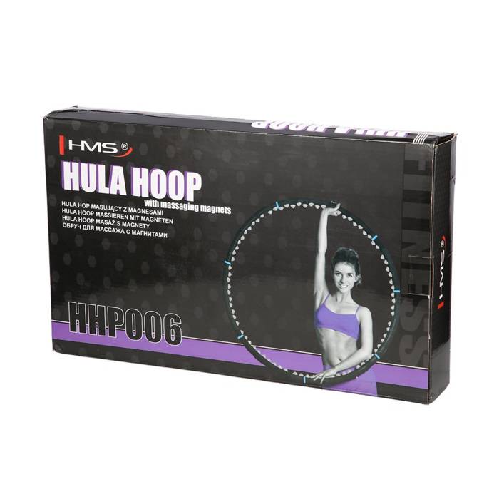 HHP006 BLACK-BLUE HULA HOP MASUJĄCY Z MAGNESAMI 98CM HMS