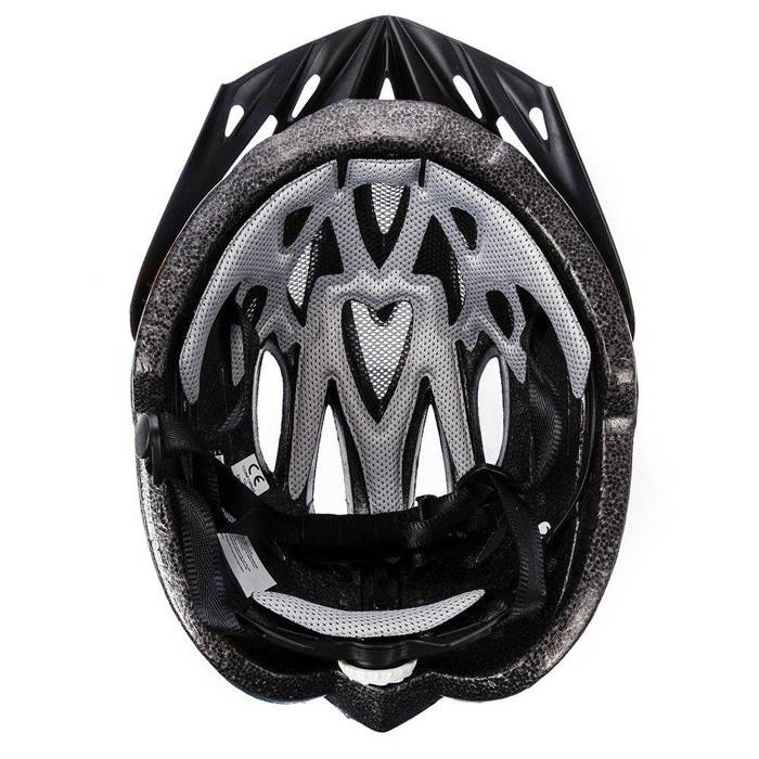 Kask rowerowy Meteor Gruver L 58-61 cm czarny/biały/pomarańczowy