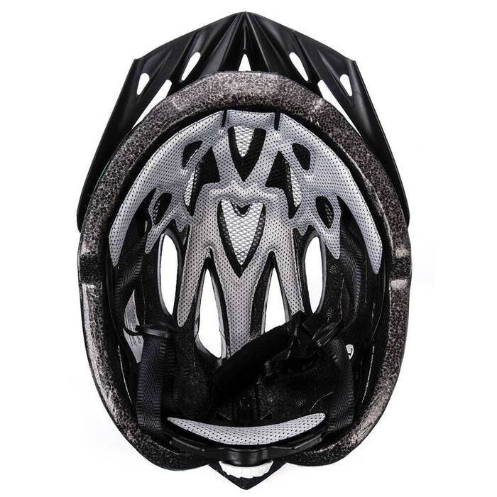 Kask rowerowy Meteor Gruver L 58-61 cm czarny/zielony