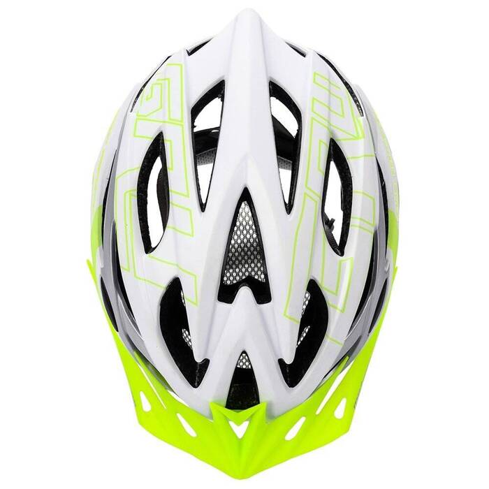 Kask rowerowy Meteor Gruver M 55-58 cm biały/zielony