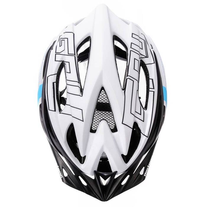 Kask rowerowy Meteor Gruver M 55-58 cm niebieski/czarny/biały