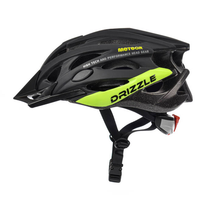 Kask rowerowy Meteor MV29 Drizzle L 58-61 cm czarny/neonowy zielony