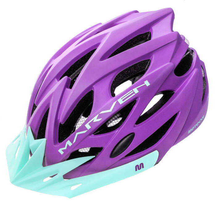 Kask rowerowy Meteor Marven L 58-61 cm bakłażanowy