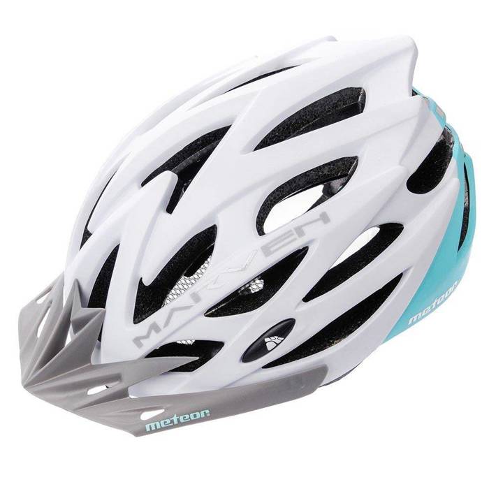 Kask rowerowy Meteor Marven L 58-61 cm biały/miętowy