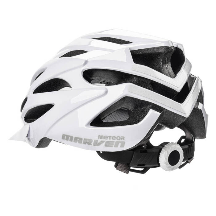 Kask rowerowy Meteor Marven L 58-61 cm biały shiny