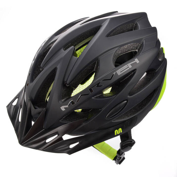 Kask rowerowy Meteor Marven L 58-61 cm czarny/zielony