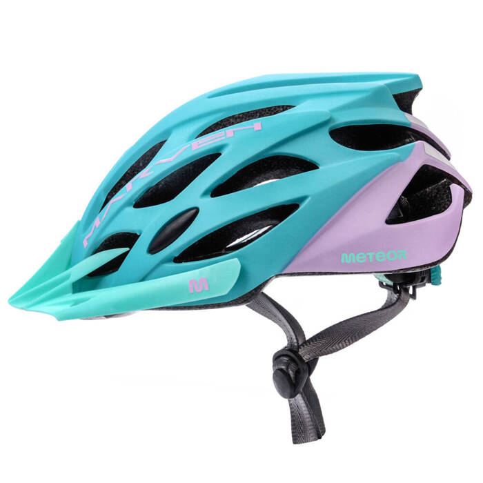 Kask rowerowy Meteor Marven L 58-61 cm miętowy/różowy