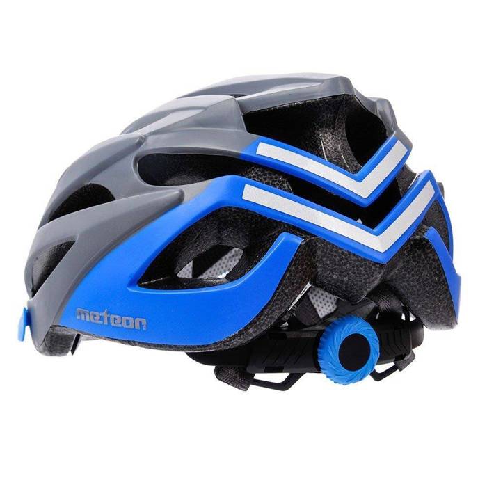 Kask rowerowy Meteor Marven L 58-61 cm szary/niebieski