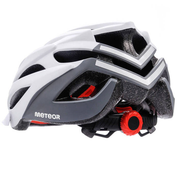 Kask rowerowy Meteor Marven M 55-58 cm biały/szary