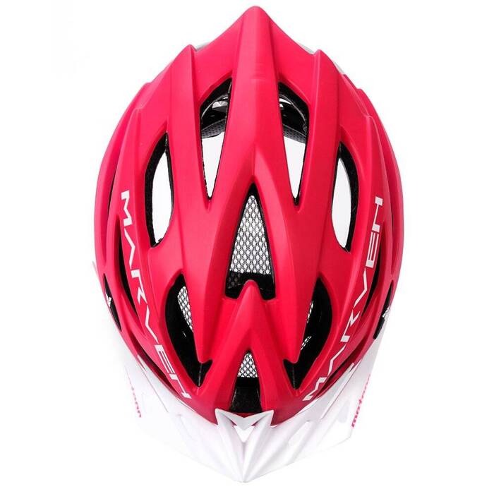 Kask rowerowy Meteor Marven M 55-58 cm koralowy/biały