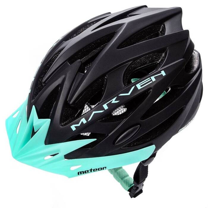 Kask rowerowy Meteor Marven S 52-56 cm czarny/miętowy