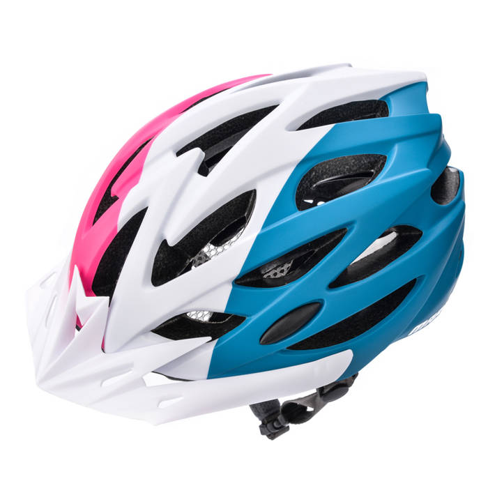 Kask rowerowy Meteor Marven S 52-56 cm różowy/biały/morski