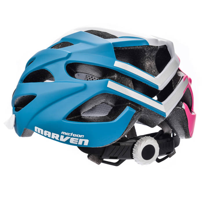 Kask rowerowy Meteor Marven S 52-56 cm różowy/biały/morski