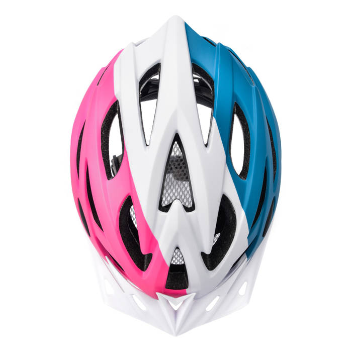 Kask rowerowy Meteor Marven S 52-56 cm różowy/biały/morski