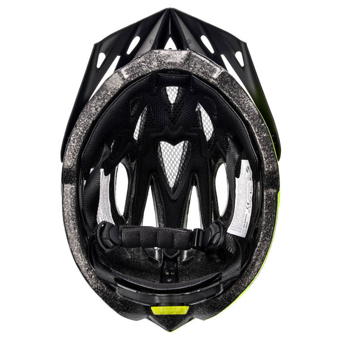 Kask rowerowy Meteor Marven S 52-56 cm szary/biały/limonkowy