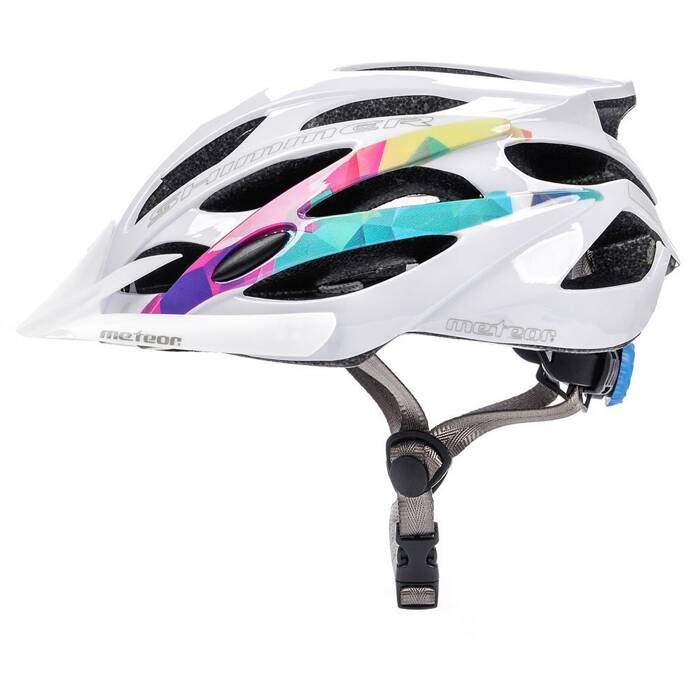 Kask rowerowy Meteor Shimmer M 55-58 cm biały