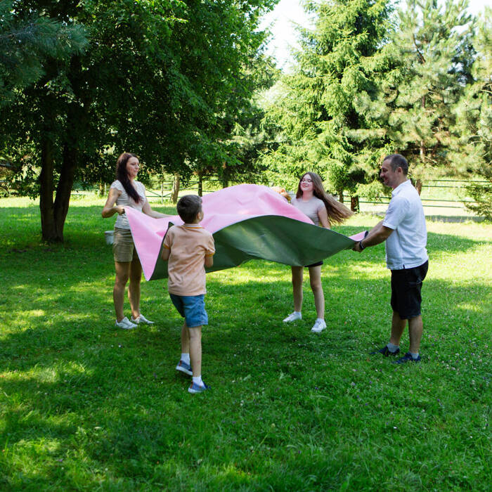 Koc piknikowy Meteor 2XL 200x200 cm różowy