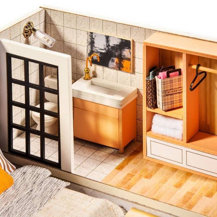 LITTLE STORY Składany Drewniany Domek Model Puzzle 3D Claudia's Apartment