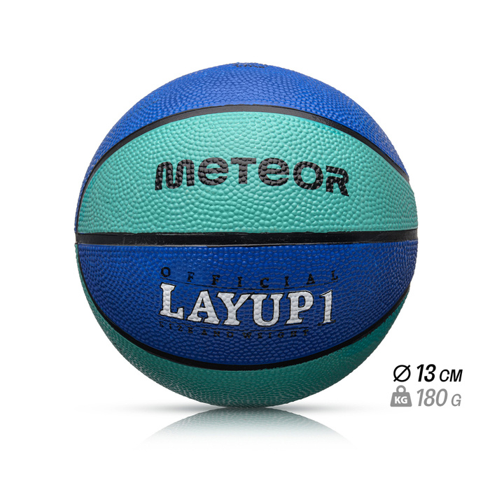 PIŁKA KOSZOWA METEOR LAYUP #1 niebieska