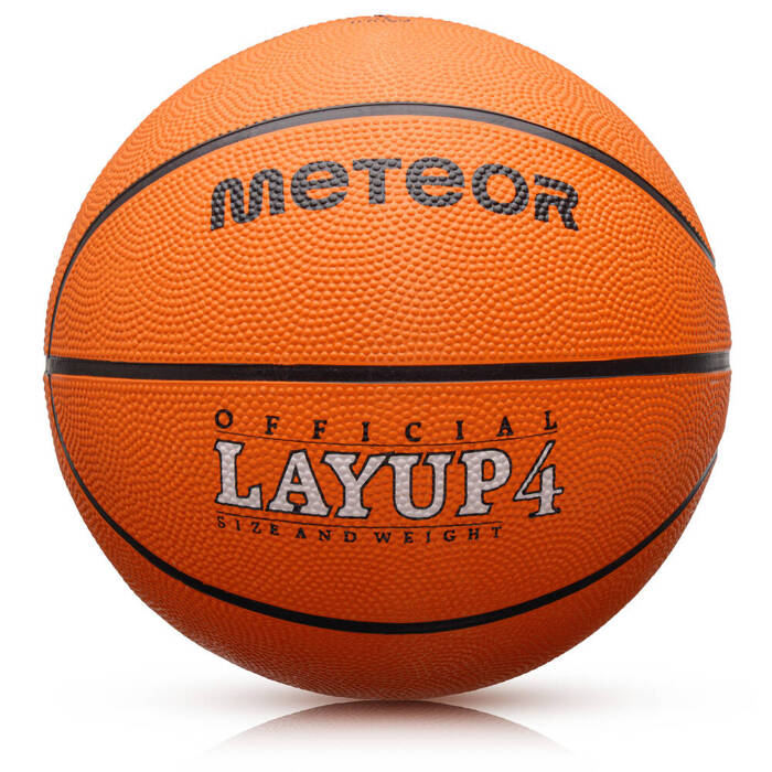 Piłka koszowa Meteor Layup #4 pomarańczowa