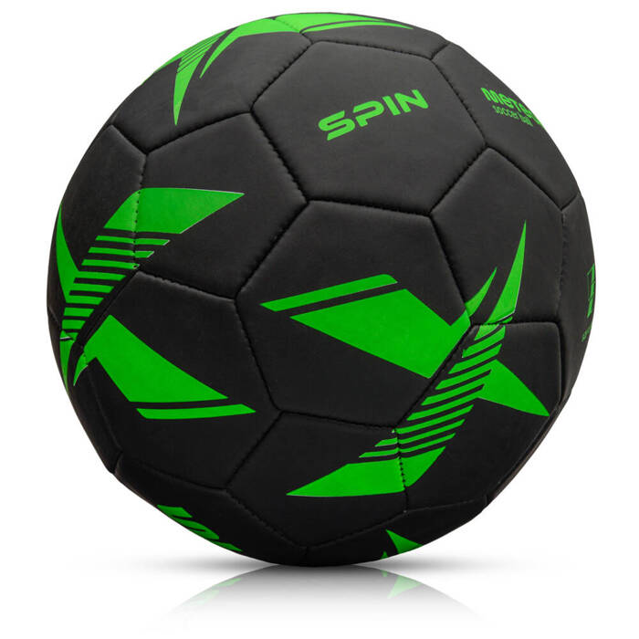 Piłka nożna Meteor Spin Football 5 black/green