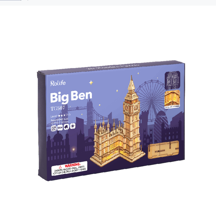 ROBOTIME Drewniany Model Puzzle 3D Big Ben