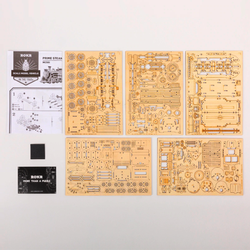 ROBOTIME Drewniany Model Puzzle 3D Jeep Wojskowy