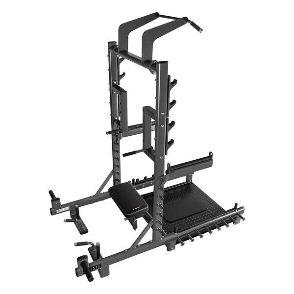 SMP01 STOJAK MULTIFUNKCYJNY Z PLATFORMĄ DO PODNOSZENIA CIĘŻARÓW I HIP THRUST COMMERCIAL HMS