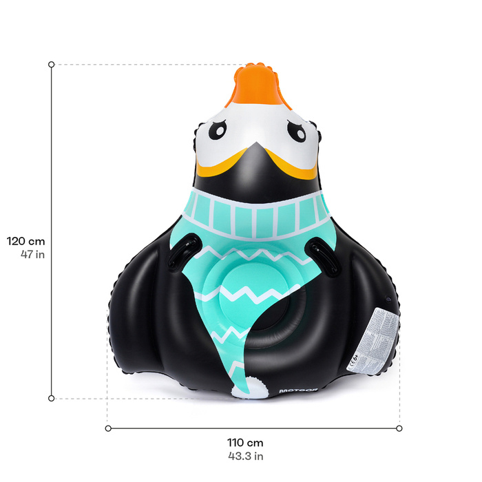 Ślizg śnieżny Meteor Penguin czarny/miętowy