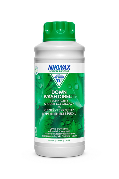 Techniczny środek czyszczący do odzieży i sprzętu z wypełnieniem z puchu Down Wash Direct 1 litr Nikwax