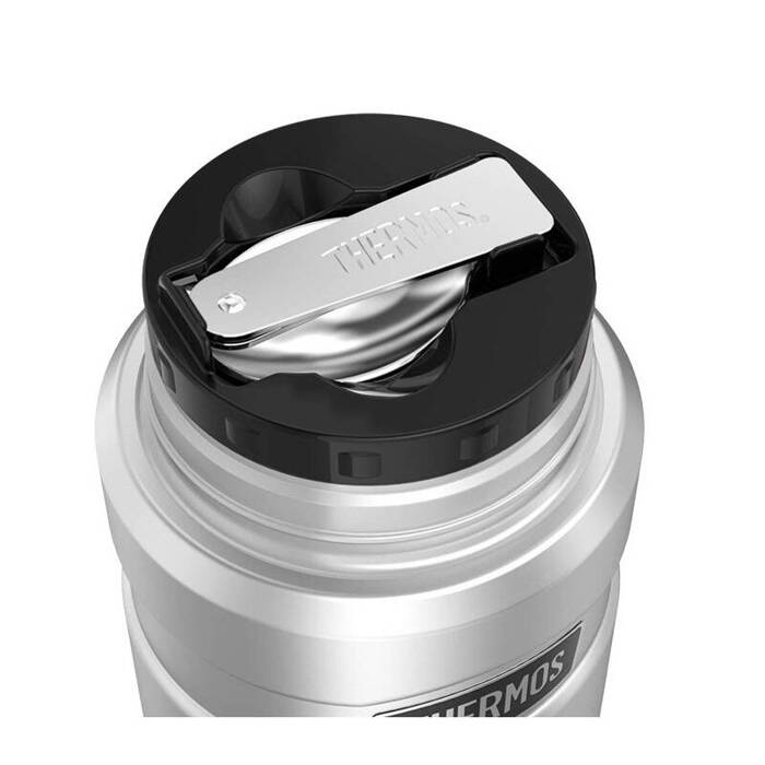 Termos na jedzenie z składaną łyżką i kubkiem 710 ml THERMOS - ciemnoniebieski