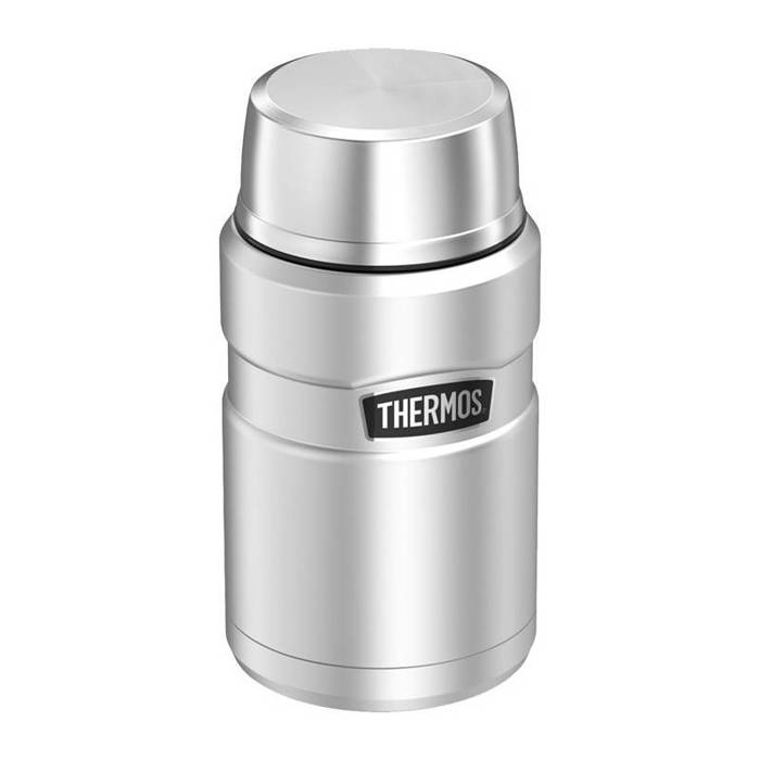 Termos na jedzenie z składaną łyżką i kubkiem 710 ml THERMOS - nierdzewny