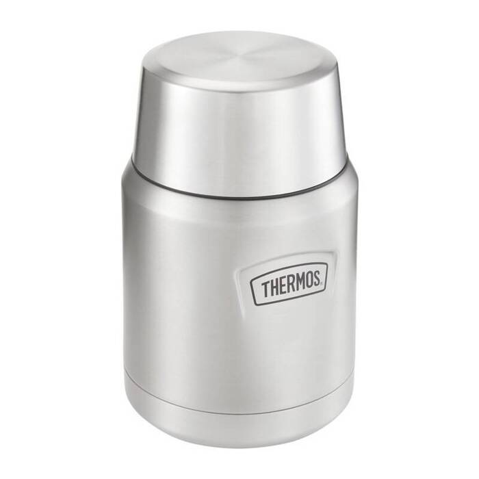 Termos na jedzenie z składaną łyżką i kubkiem Thermos Icon 470 ml - nierdzewny