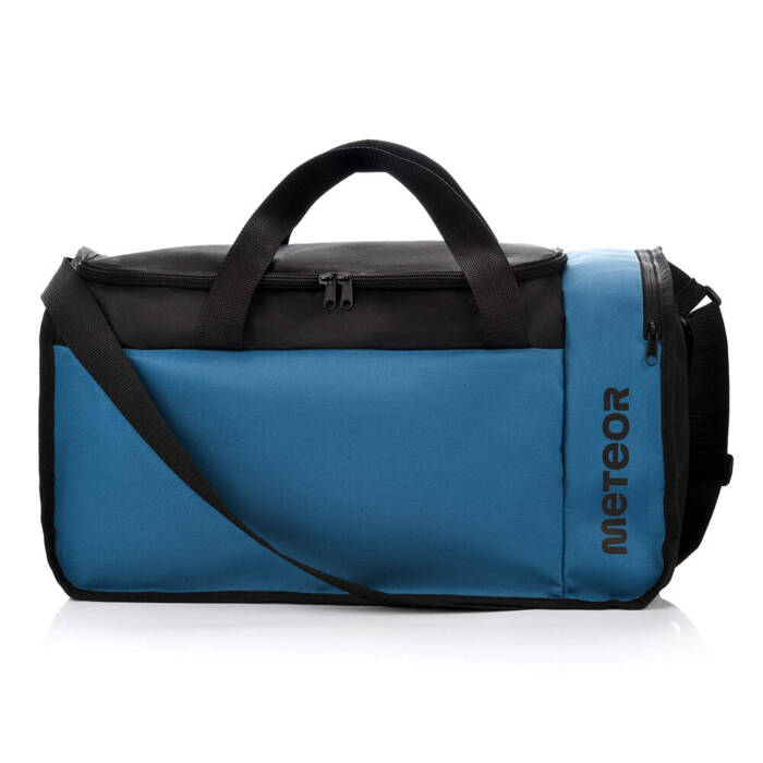 Torba fitness Meteor Odyn 40 l czarny/niebieski