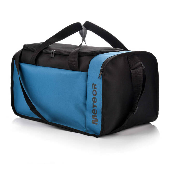 Torba fitness Meteor Odyn 40 l czarny/niebieski