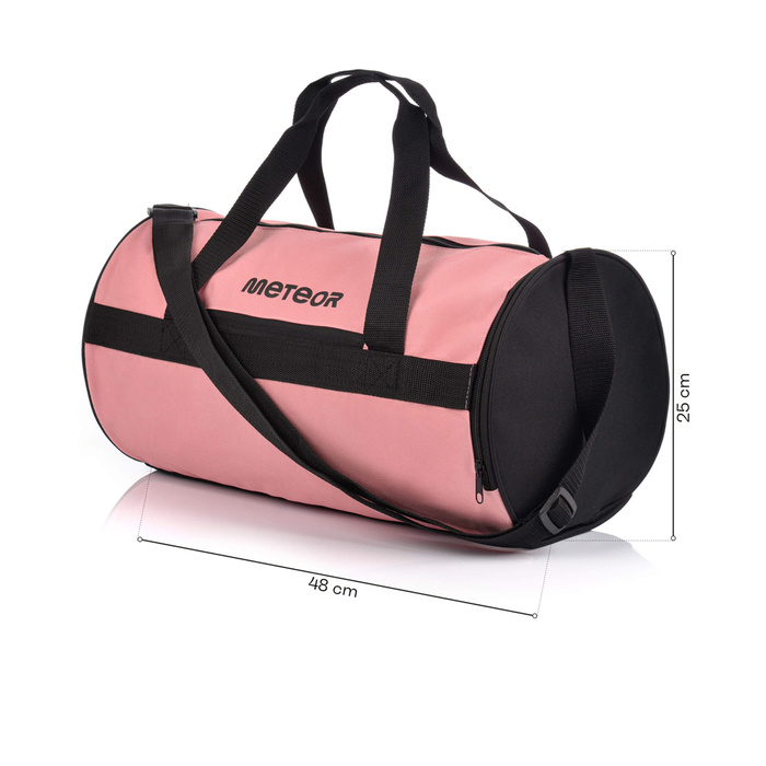 Torba fitness Meteor Sirin 25 l różowy/czarny