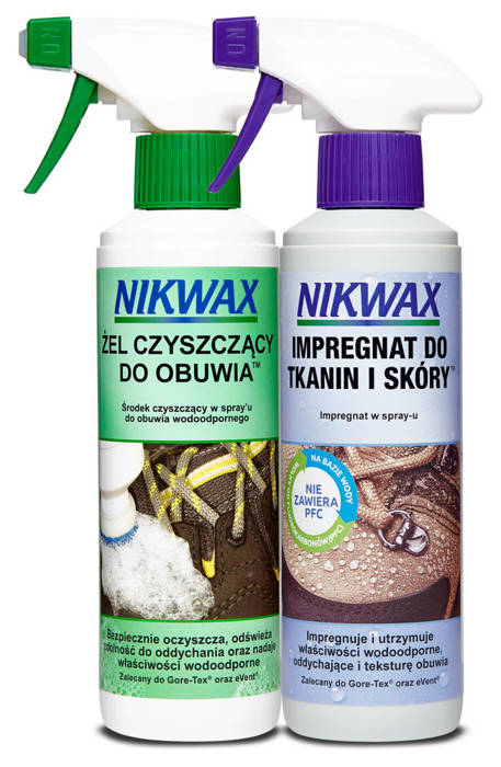 Zestaw Impregnat do obuwia tkanin i skóry Nikwax 2x300ml