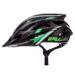 Kask rowerowy Meteor Gruver M 55-58 cm czarny/zielony