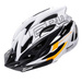 Kask rowerowy Meteor Gruver S 52-56 cm czarny/biały/pomarańczowy