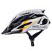 Kask rowerowy Meteor Gruver S 52-56 cm czarny/biały/pomarańczowy