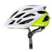 Kask rowerowy Meteor Marven S 52-56 cm biały/neonowy zielony