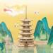 ROBOTIME Drewniany Model Puzzle 3D Pagoda